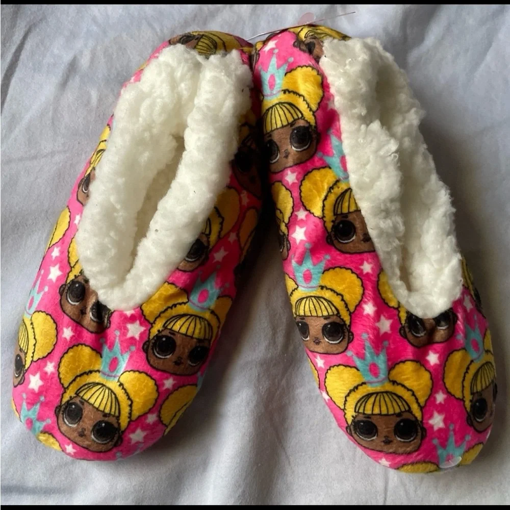 5/$25 LAST CHANCE LOL Surprise Slipper Socks, Sz S/M Kid shoe size: 8-13 Unisex